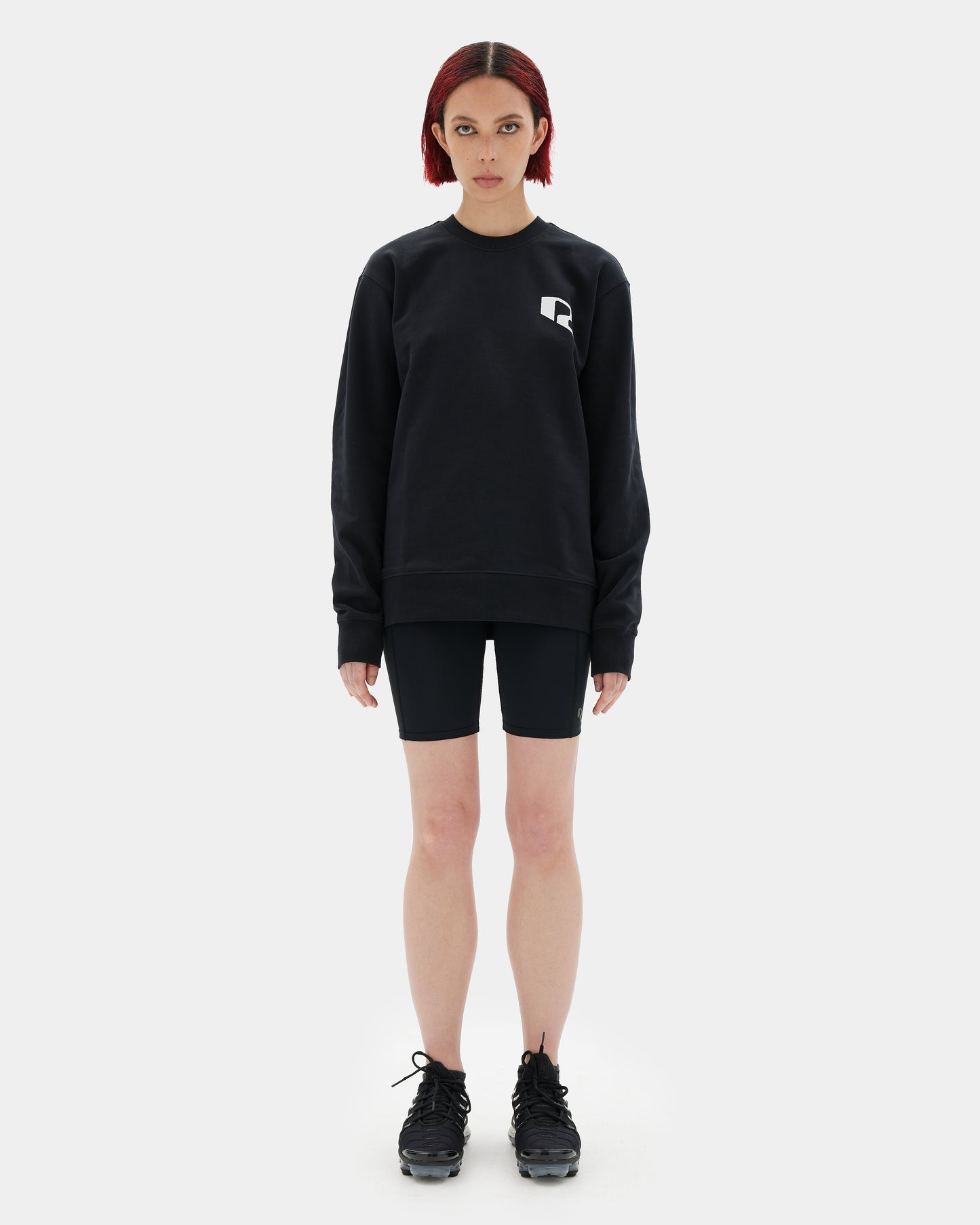 IDRIYIS SWEATSHIRT Black on Woman front