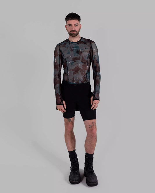 PRINTED EDEN LS MESH TOP