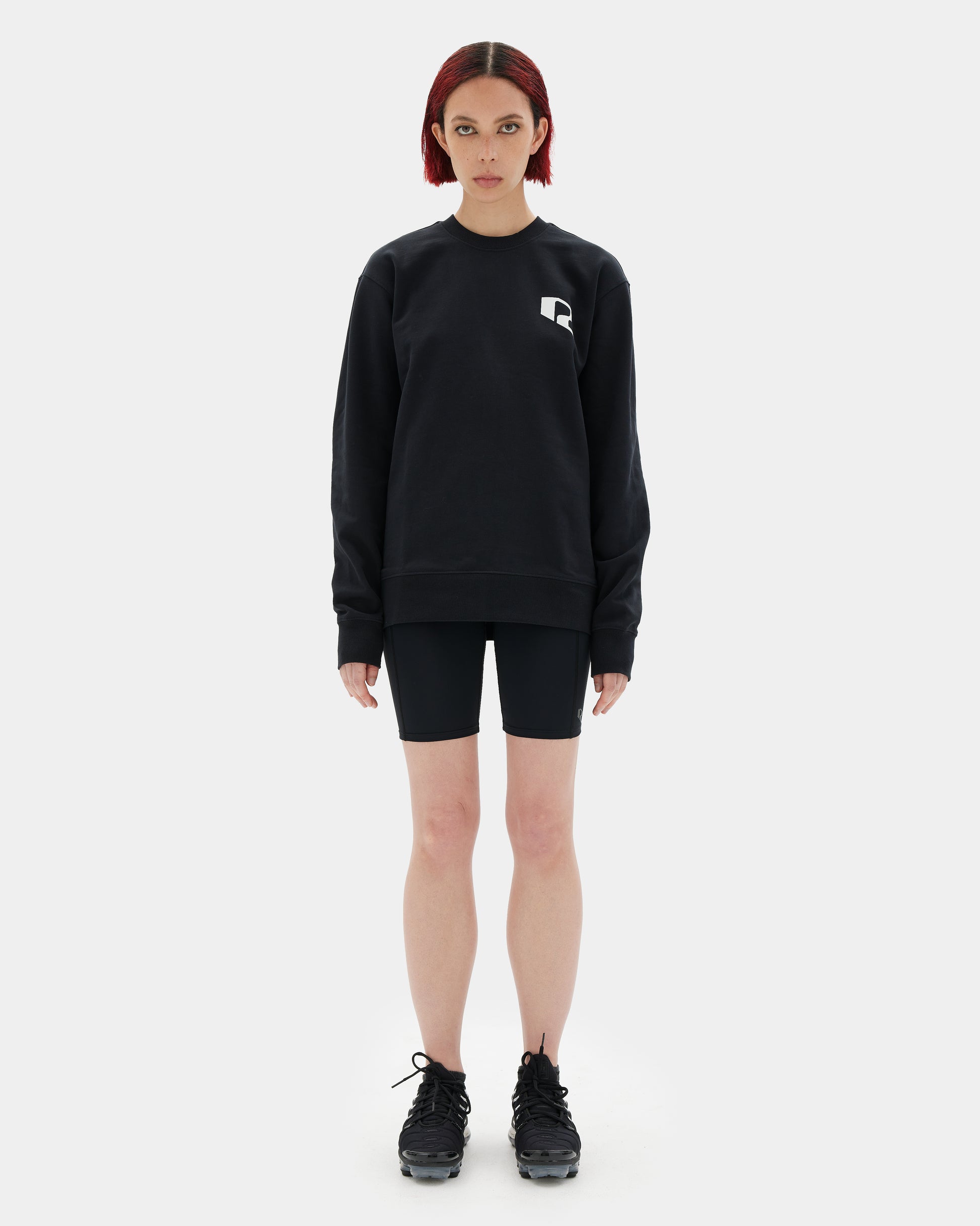 IDRIYIS SWEATSHIRT Black on Woman front