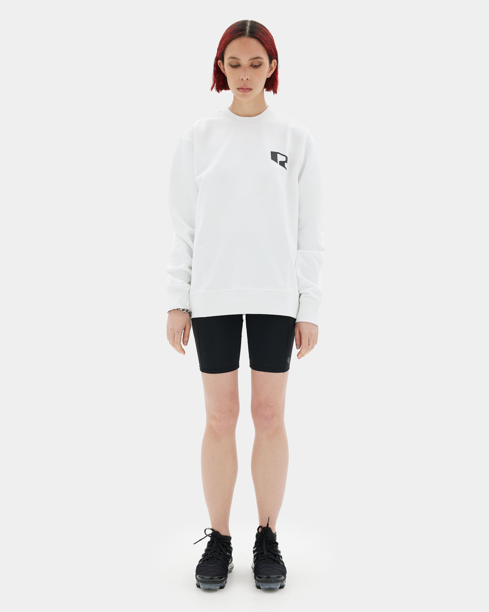 IDRIYIS SWEATSHIRT White on Woman front
