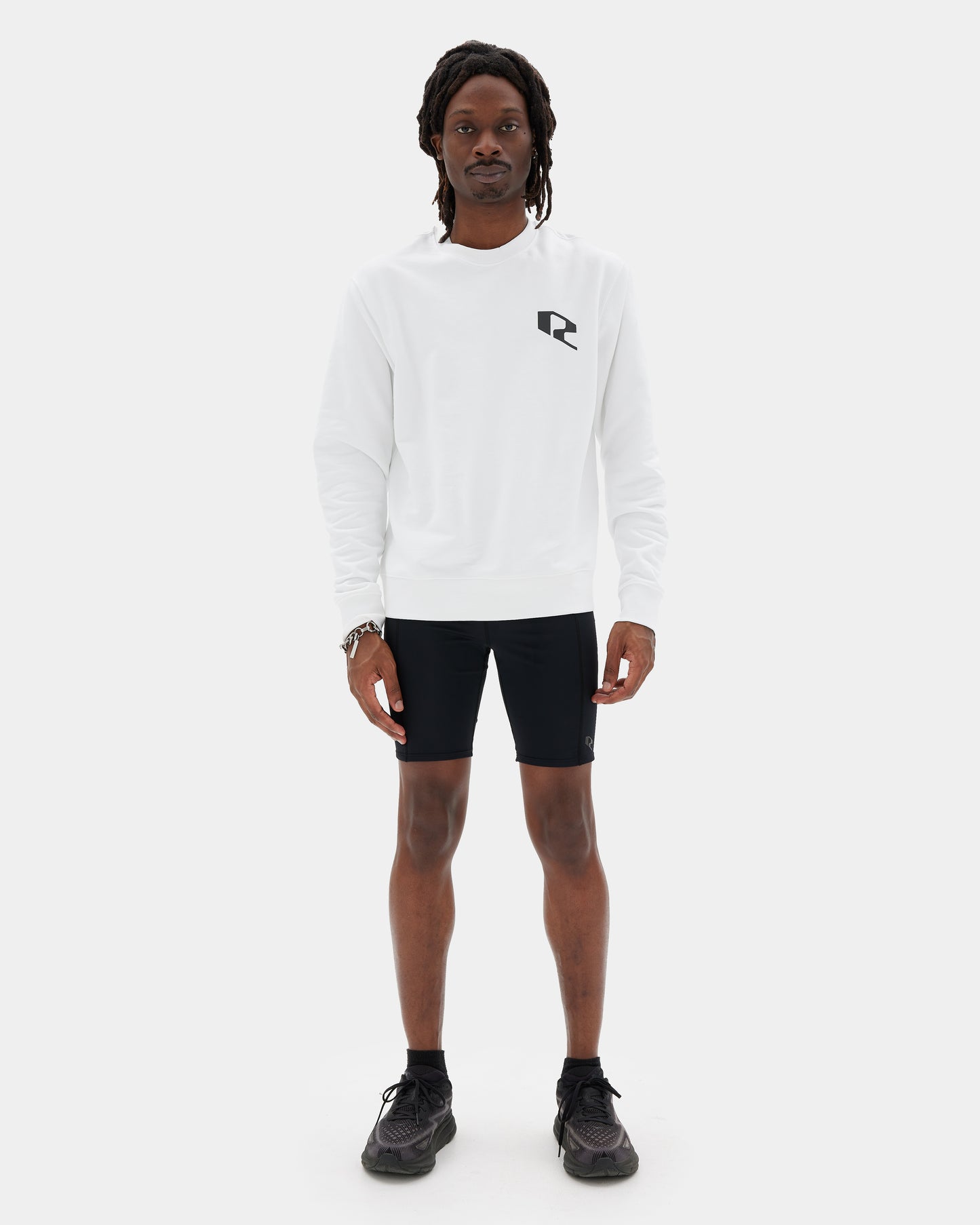 IDRIYIS SWEATSHIRT White on Man front