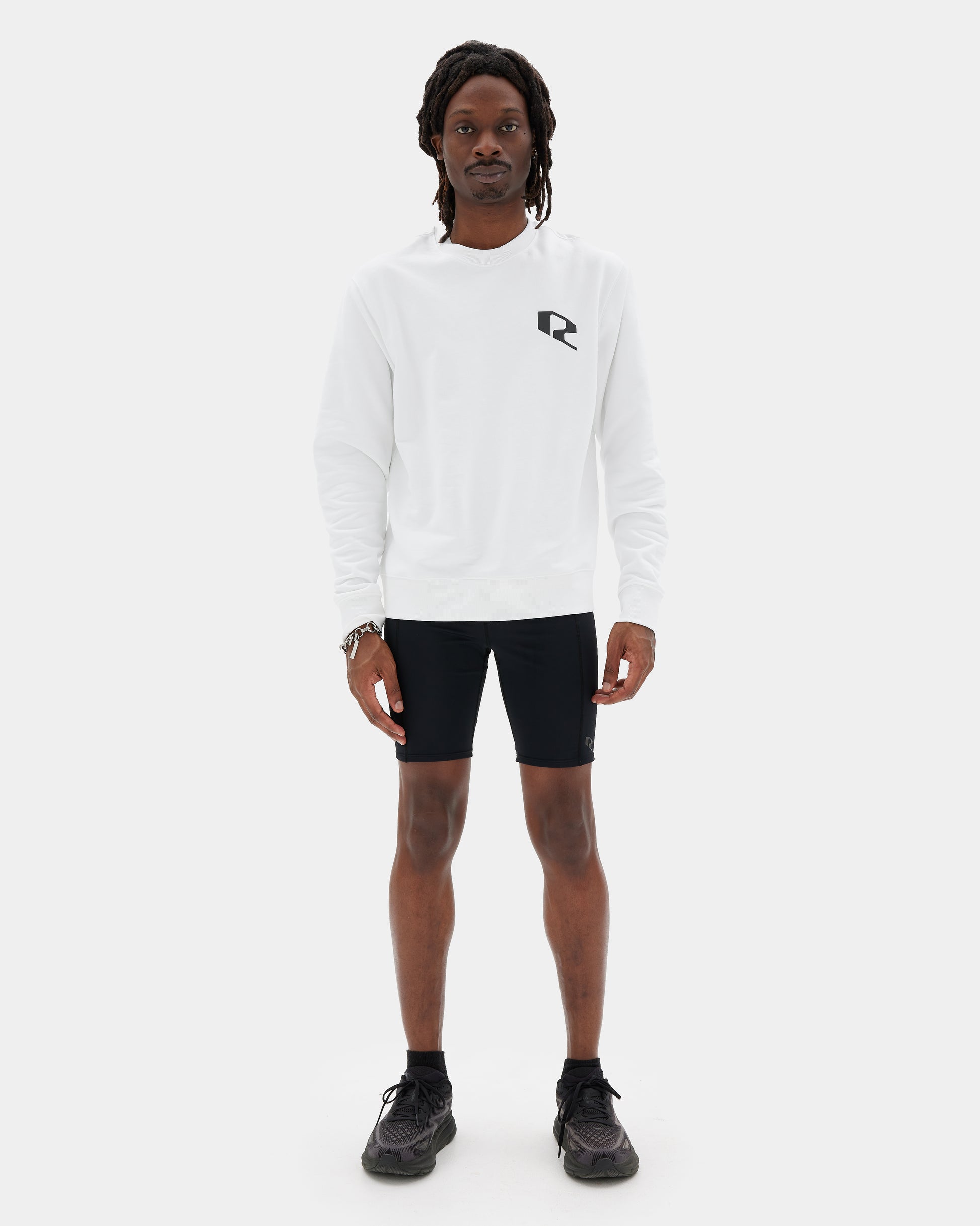 IDRIYIS SWEATSHIRT White on Man front